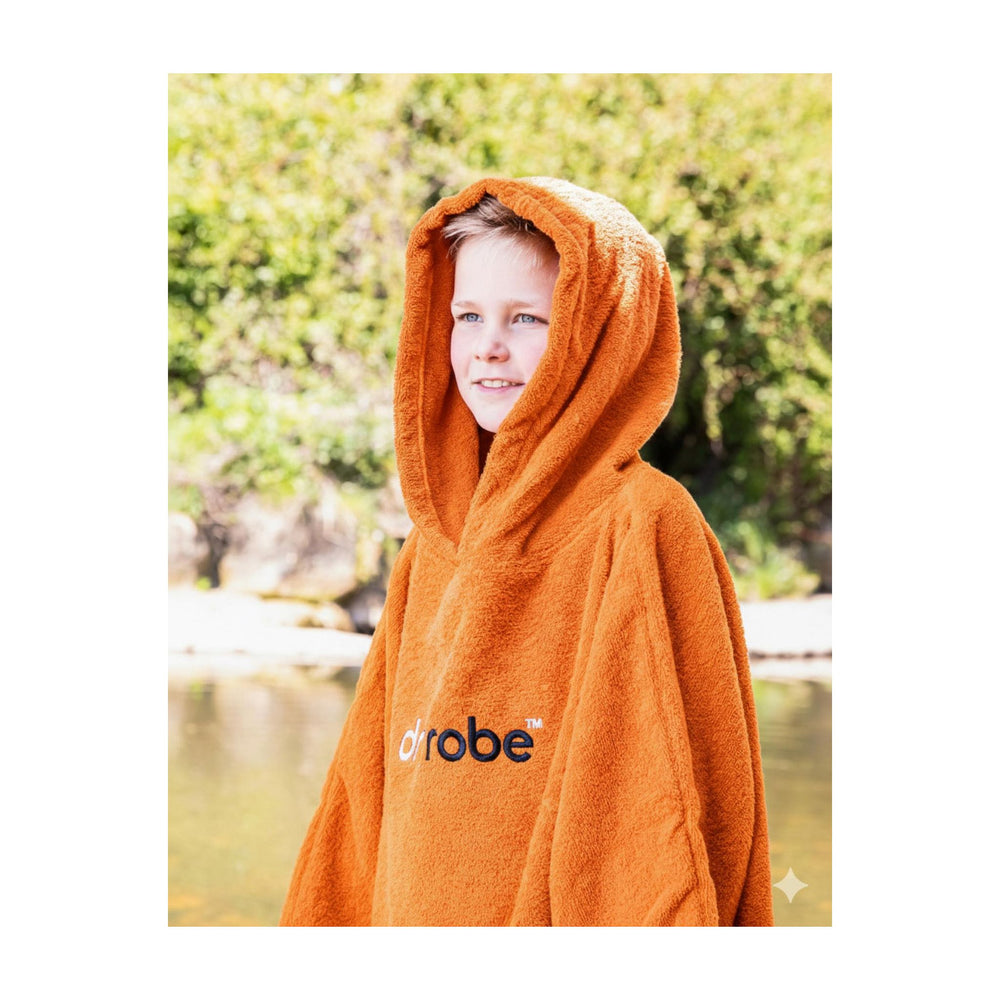 DRYROBE Handtuchmantel Bio KIDS Orange