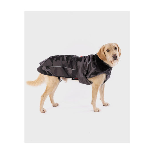 DRYROBE Dog Coat Hundemantel Black Camo Dogs