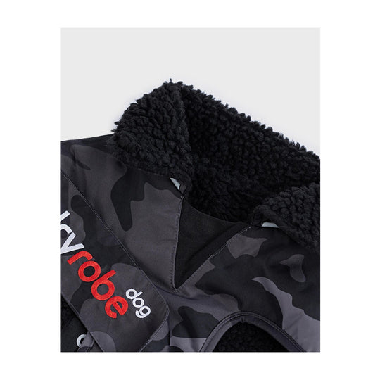DRYROBE Dog Coat Hundemantel Black Camo Dogs