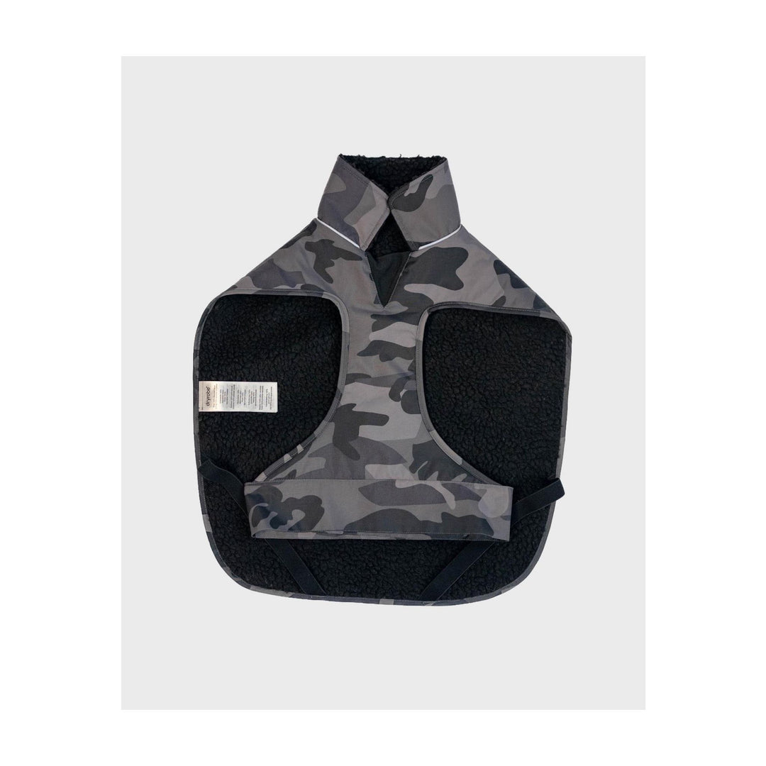DRYROBE Dog Coat Hundemantel Black Camo Dogs