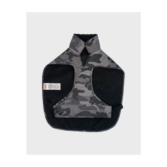 DRYROBE Dog Coat Hundemantel Black Camo Dogs