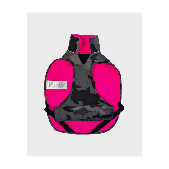 DRYROBE Dog Coat Hundemantel Black Camo Pink Dogs