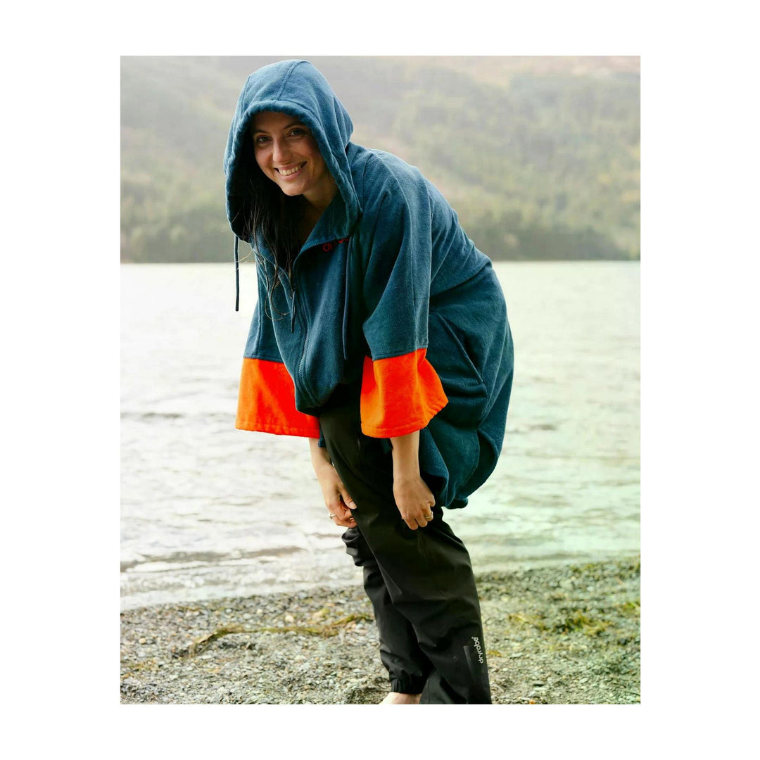 DRYROBE Fullzip Handtuchmantel Baumwolle Blue Adult