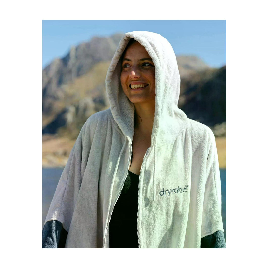 DRYROBE Fullzip Handtuchmantel Baumwolle Cloud Adult