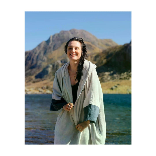 DRYROBE Fullzip Handtuchmantel Baumwolle Cloud Adult