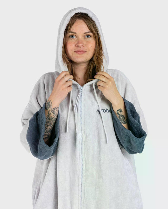 DRYROBE Fullzip Handtuchmantel Baumwolle