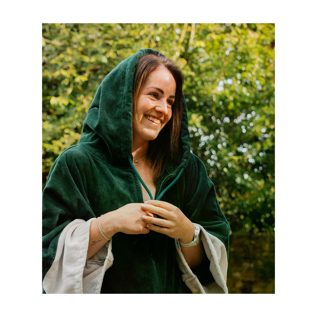 DRYROBE Fullzip Handtuchmantel Green Adult