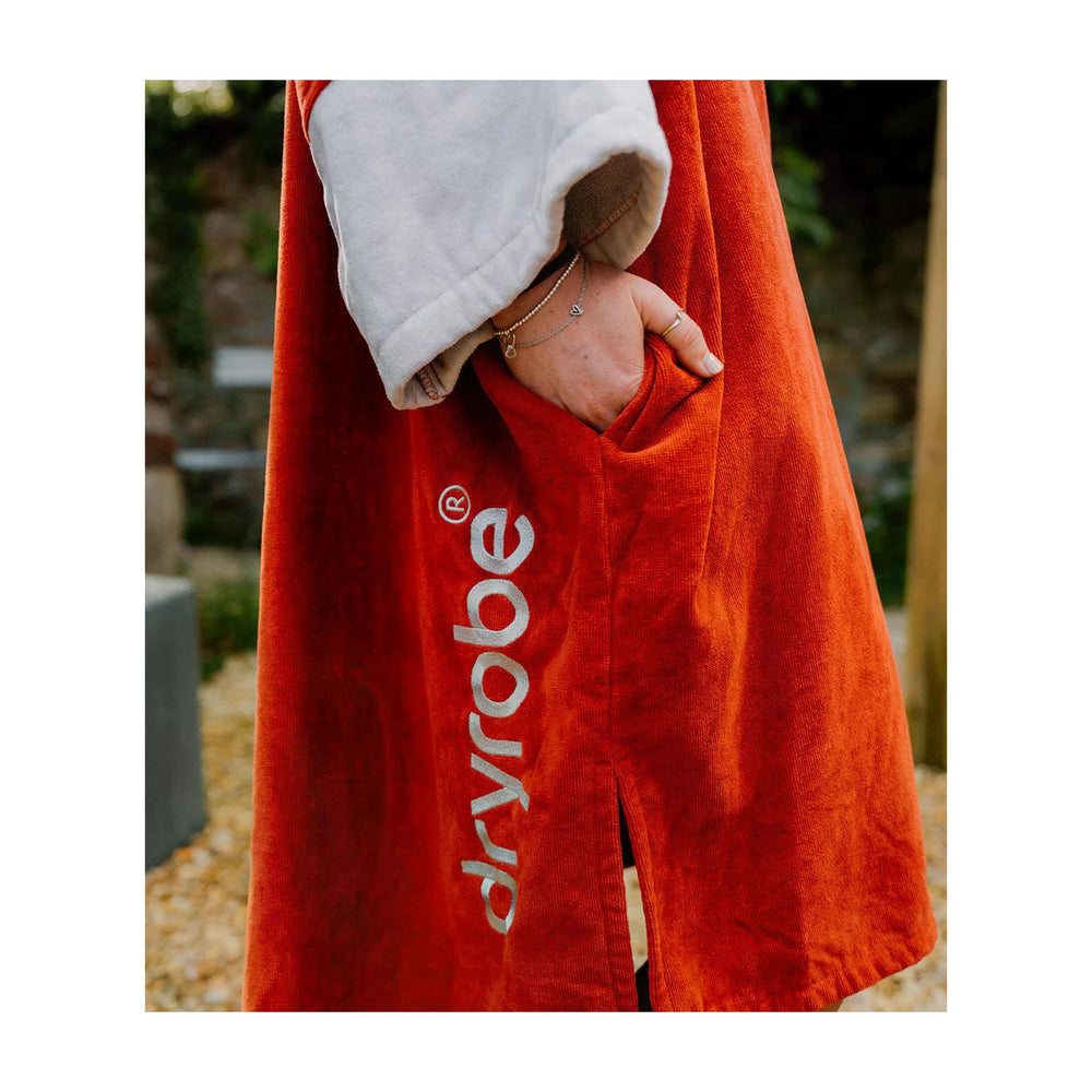 DRYROBE Fullzip Handtuchmantel Baumwolle Orange Adult