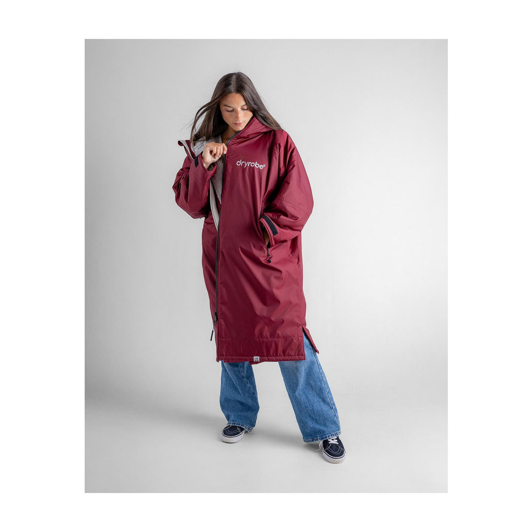 DRYROBE Advance Long Sleeve Burgunder Grau Adult