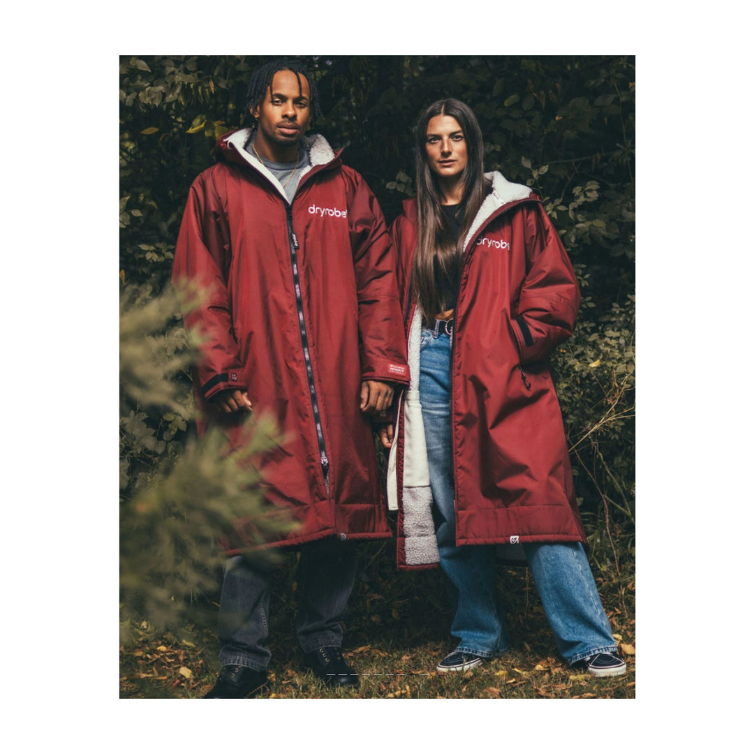 DRYROBE Advance Long Sleeve Burgunder Grau Adult