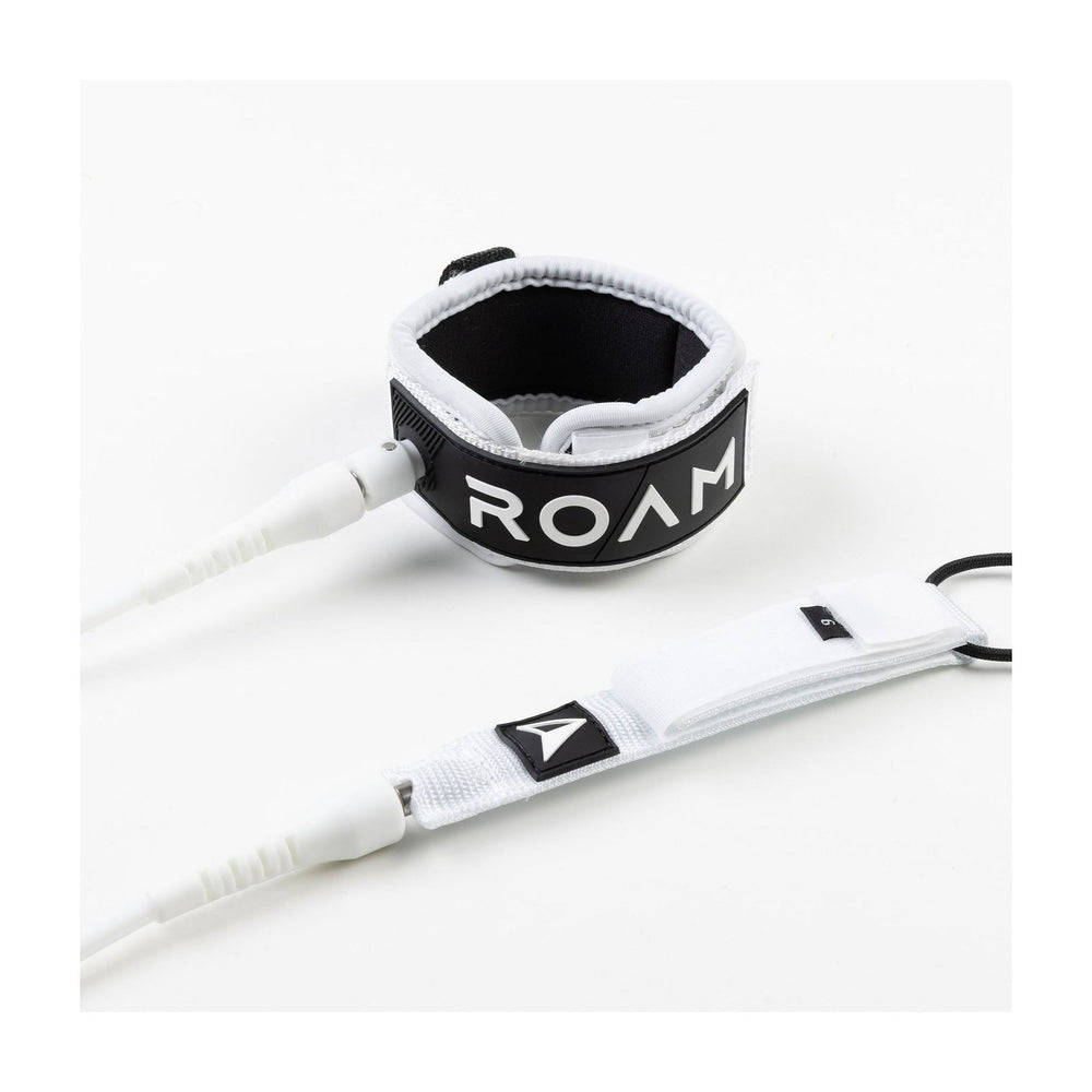 ROAM Surfboard Leash Comp White