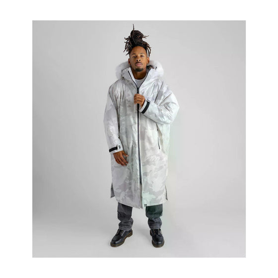 DRYROBE Advance Long Sleeve Alpine White Camo M Weiss