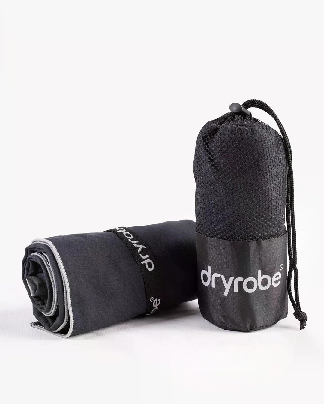 DRYROBE Mikrofaserhandtuch Schwarz 80x130cm