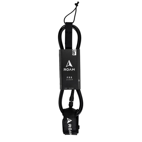 ROAM Surfboard Leash PRO 9.0 Schwarz