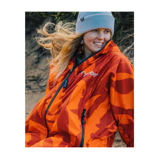 DRYROBE Advance Long Sleeve Mosaic Palm XL Orange Adult