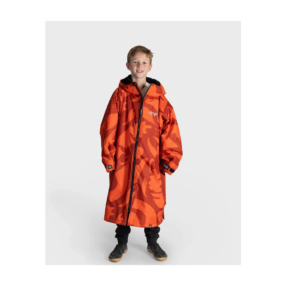 DRYROBE Advance Long Sleeve KIDS Mosaic Palm10-13 Orange