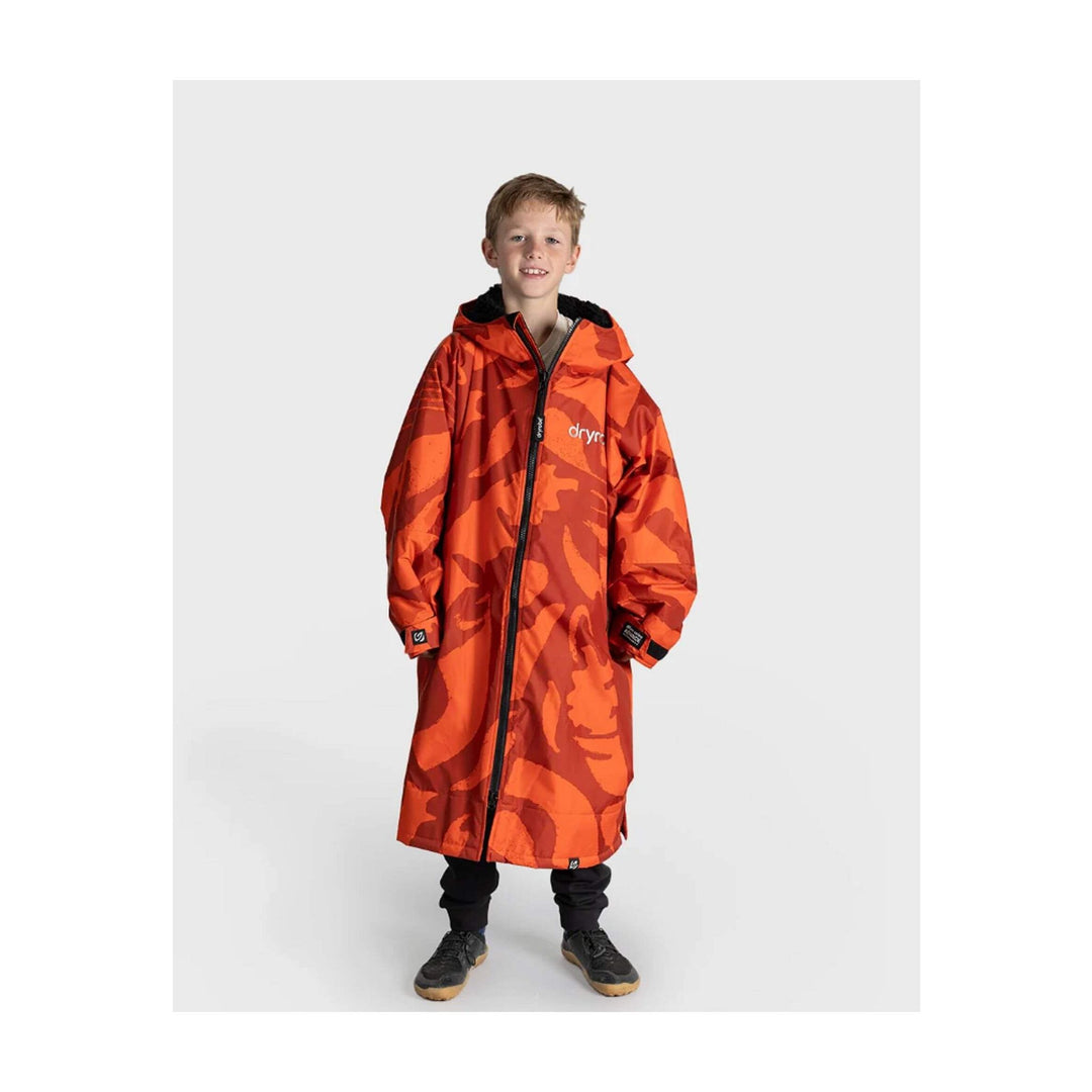 DRYROBE Advance Long Sleeve KIDS Mosaic Palm10-13 Orange