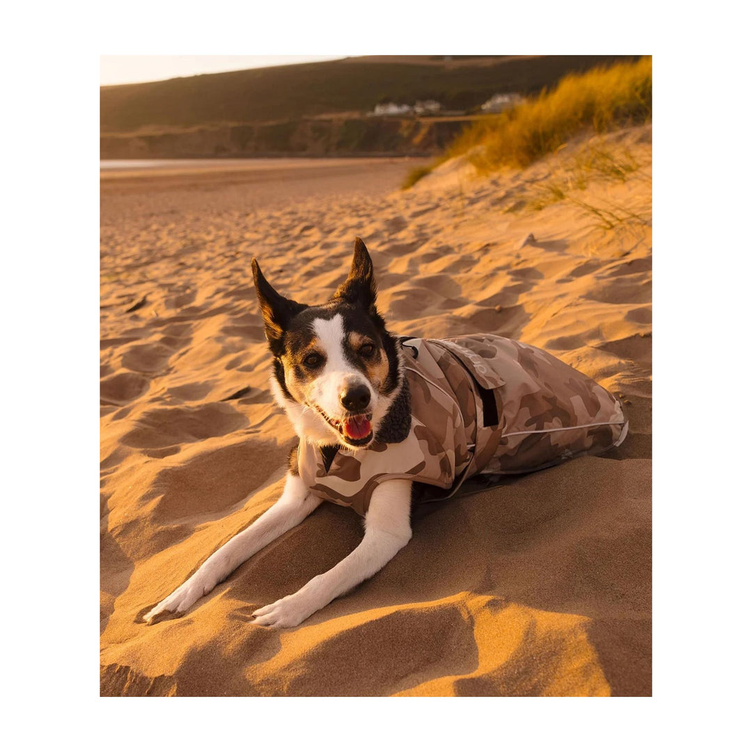 DRYROBE Dog Coat Hundemantel Sand Camo XXL Dogs
