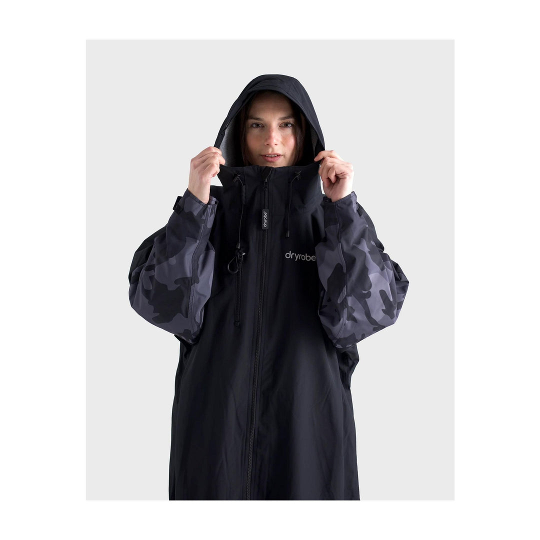DRYROBE Tech-Lite Long Sleeve Schwarz Camo L Adult