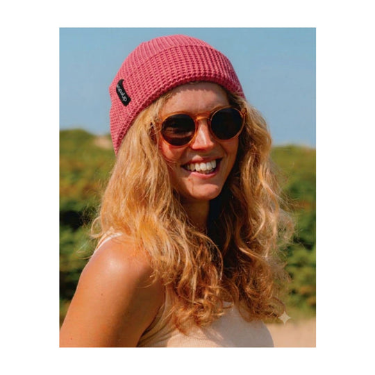 DRYROBE Waffle Beanie Strickmütze Pink unisize