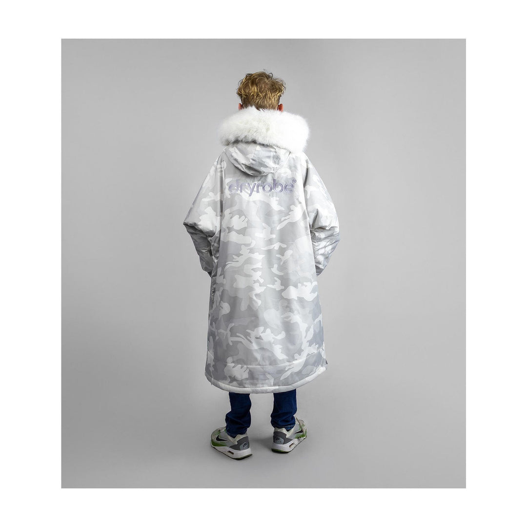 DRYROBE Advance Long Sleeve KIDS Alpine Whit 10-13 Weiss