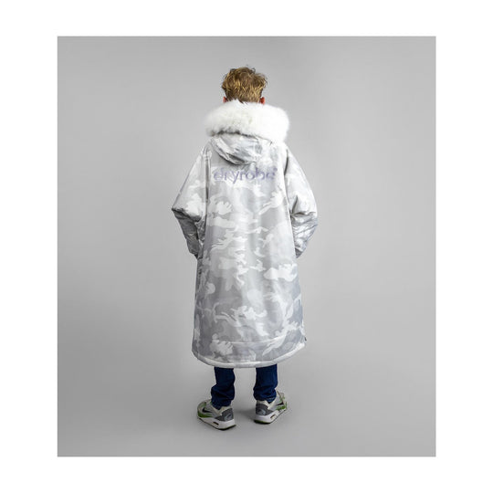 DRYROBE Advance Long Sleeve KIDS Alpine Whit 10-13 Weiss