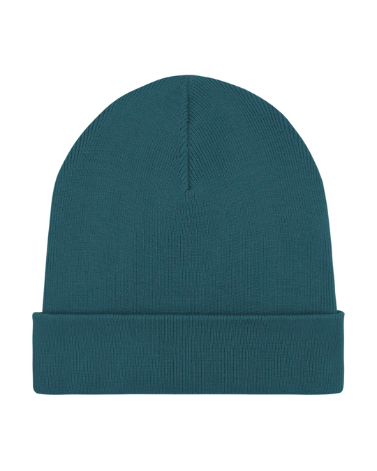 WindWasserWelle Strick Beanie aus Biobaumwolle und recyceltem Polyester