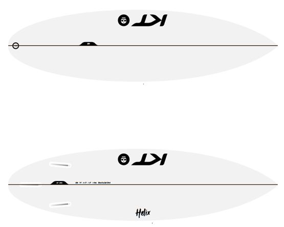 Helix Step Up Thruster Surfboard