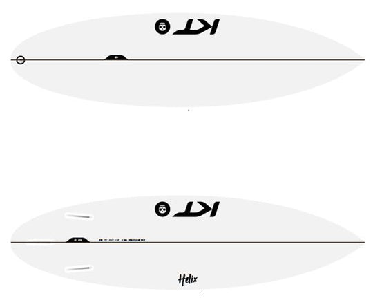 Helix Step Up Thruster Surfboard