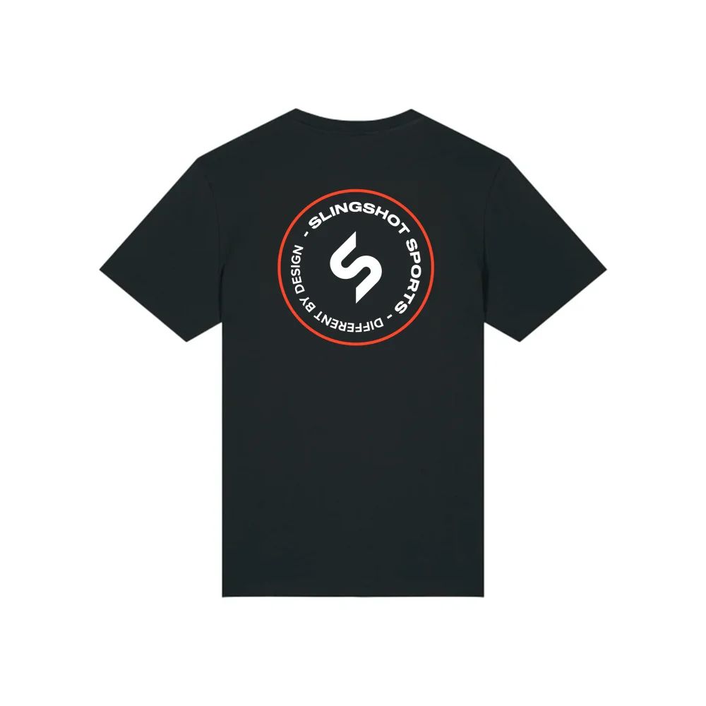 Slingshot T-Shirt Schwarz – Unisex Streetwear aus Bio-Baumwolle