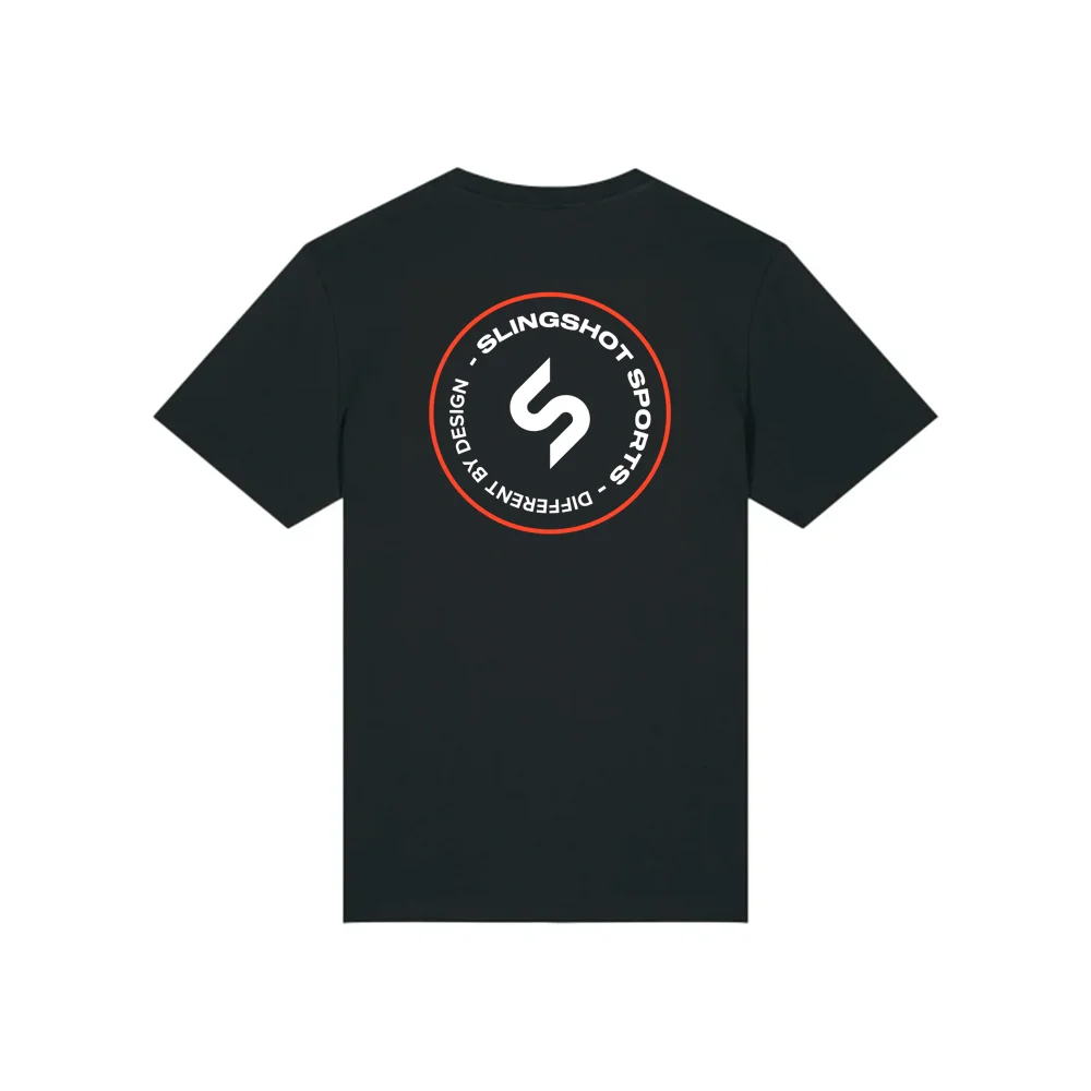 Slingshot T-Shirt Schwarz – Unisex Streetwear aus Bio-Baumwolle