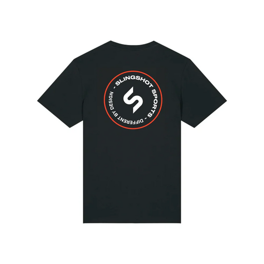 Slingshot T-Shirt Schwarz – Unisex Streetwear aus Bio-Baumwolle